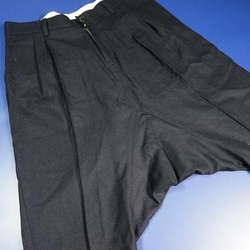 GANRYU ウールサルエルパンツ 濃紺