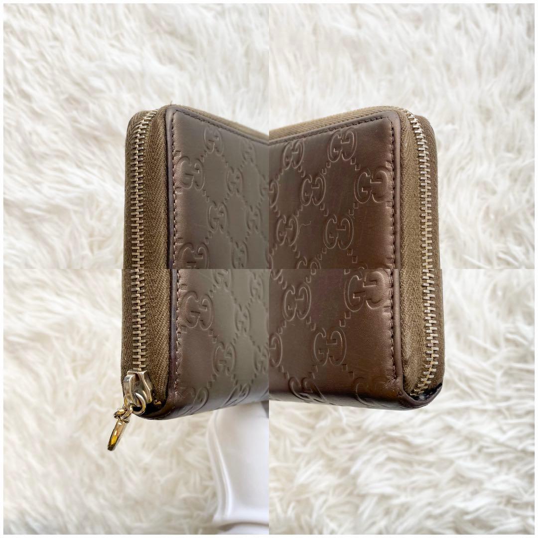 グッチ 長財布 ラウンドファスナー インターロッキング GGロゴ 大容量