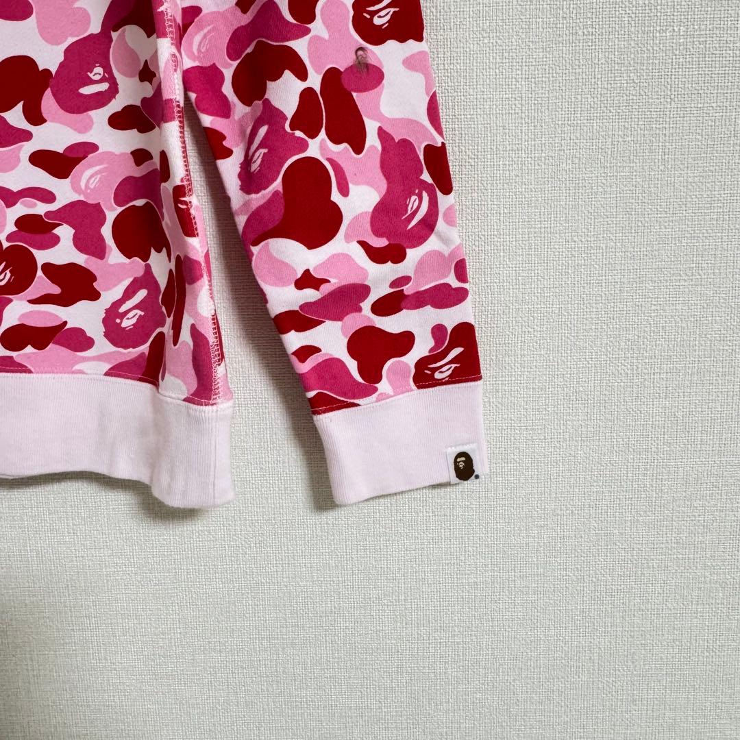 A Bathing Ape トレーナー レディース XS ピンク ほぼ新品
