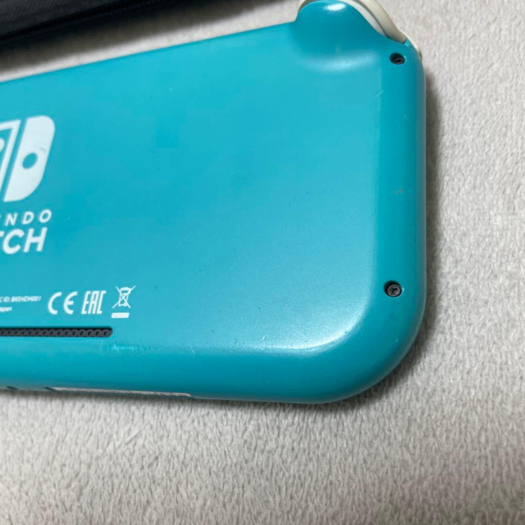 【値下げ】Nintendo Switch lite ターコイズ 充電器ケース付き