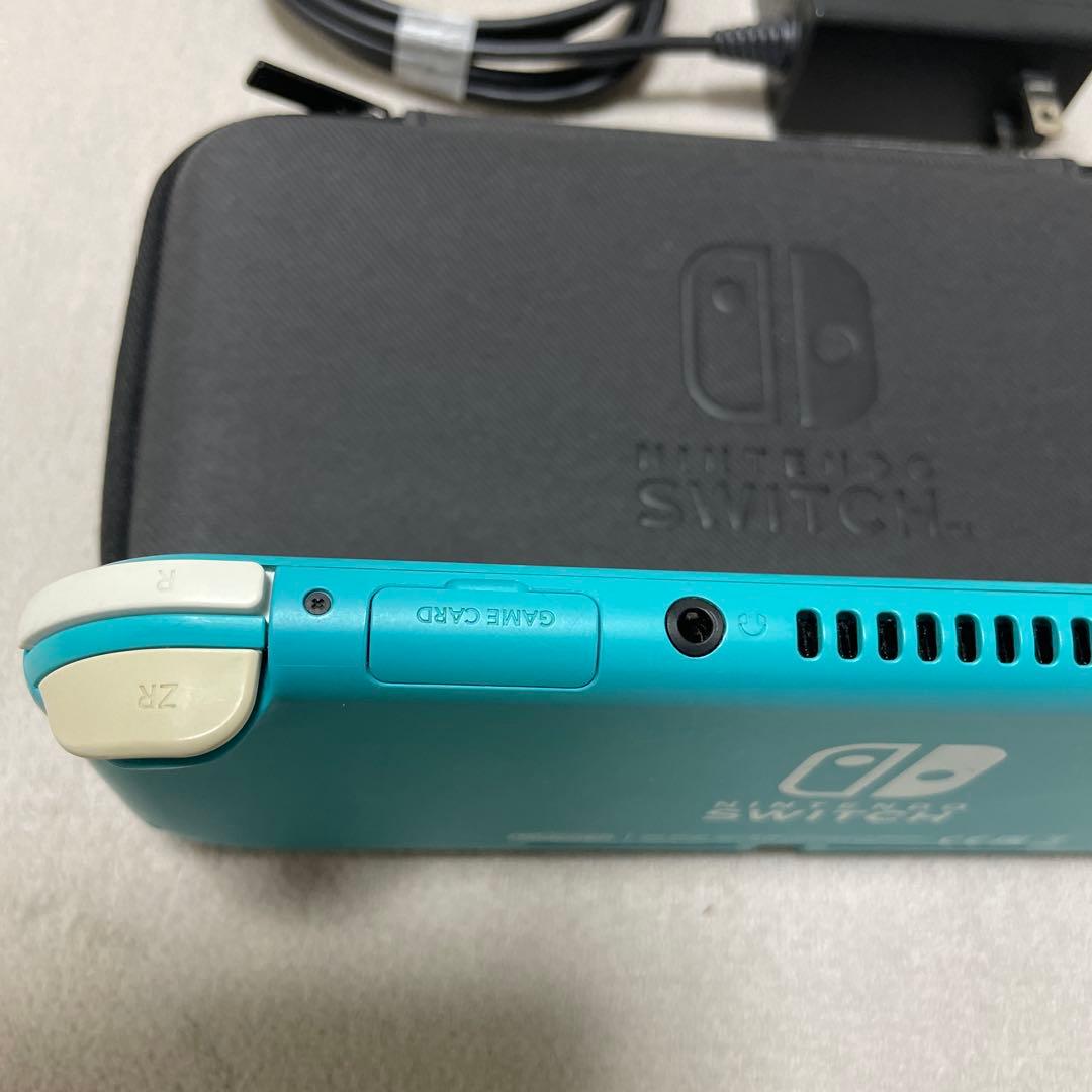 【値下げ】Nintendo Switch lite ターコイズ 充電器ケース付き