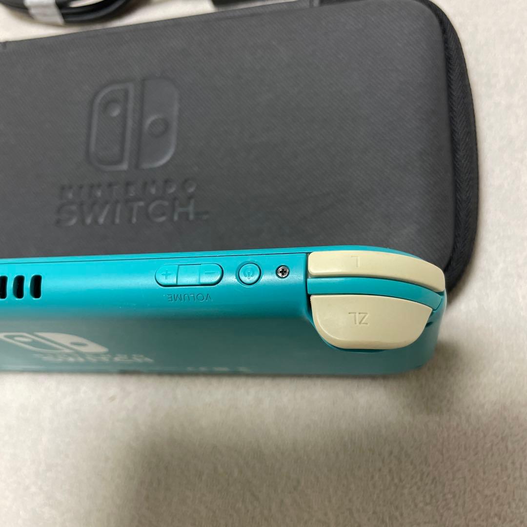 【値下げ】Nintendo Switch lite ターコイズ 充電器ケース付き