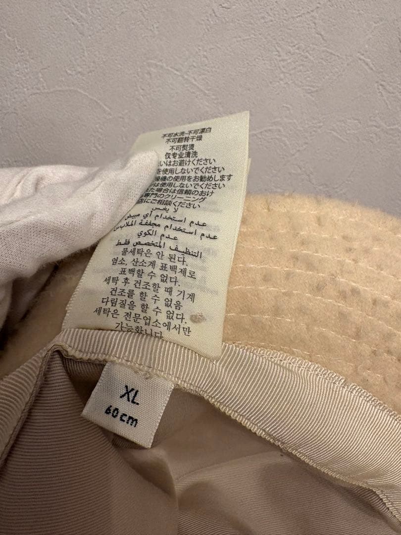 Gucci クリーム色 バケットハット