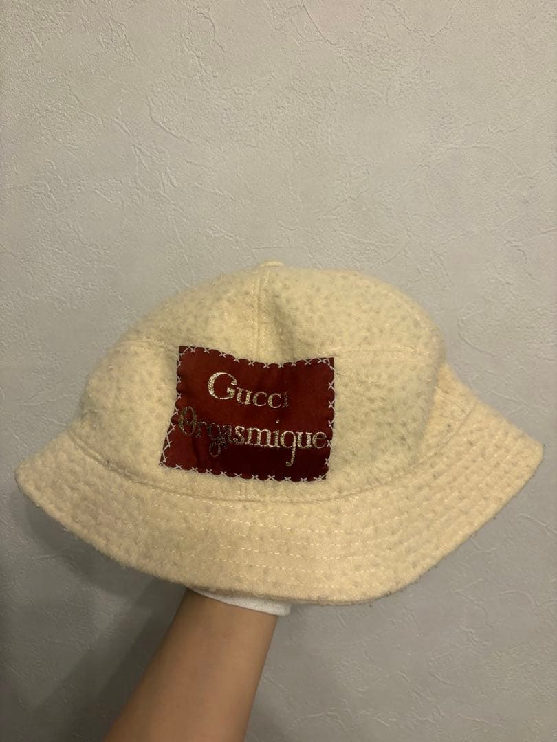 Gucci クリーム色 バケットハット