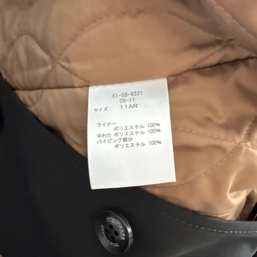 ニューヨーカー　ステンカラーコートライナー付き