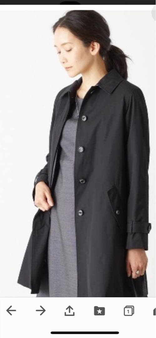 ニューヨーカー　ステンカラーコートライナー付き