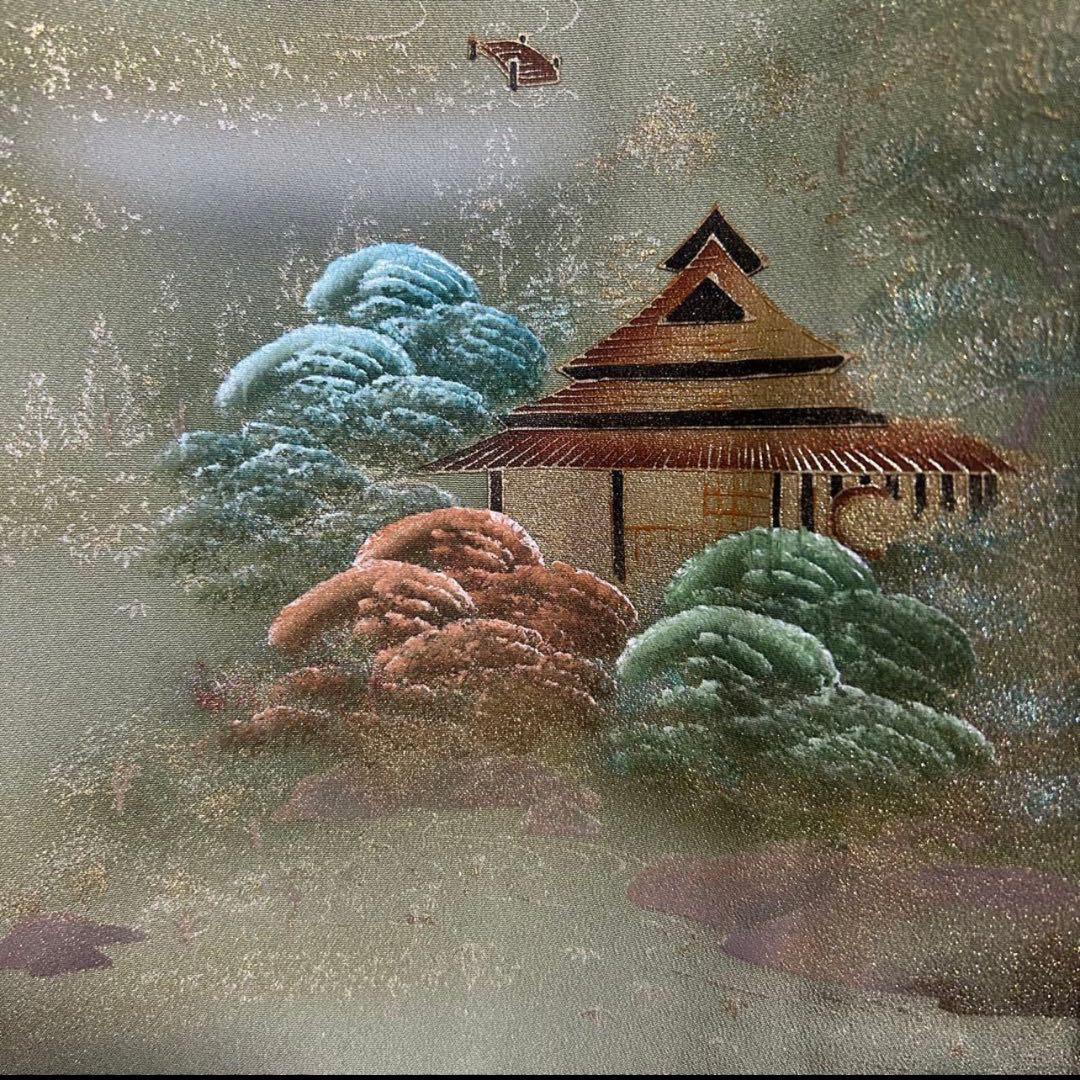 s*e様 新品　美品　袷　正絹　金彩　紋付　訪問着　フルセット　4点