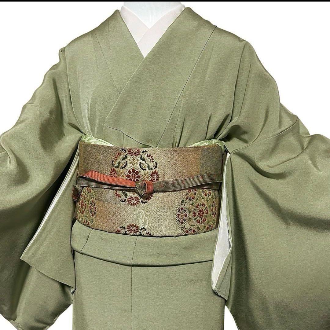 s*e様 新品　美品　袷　正絹　金彩　紋付　訪問着　フルセット　4点