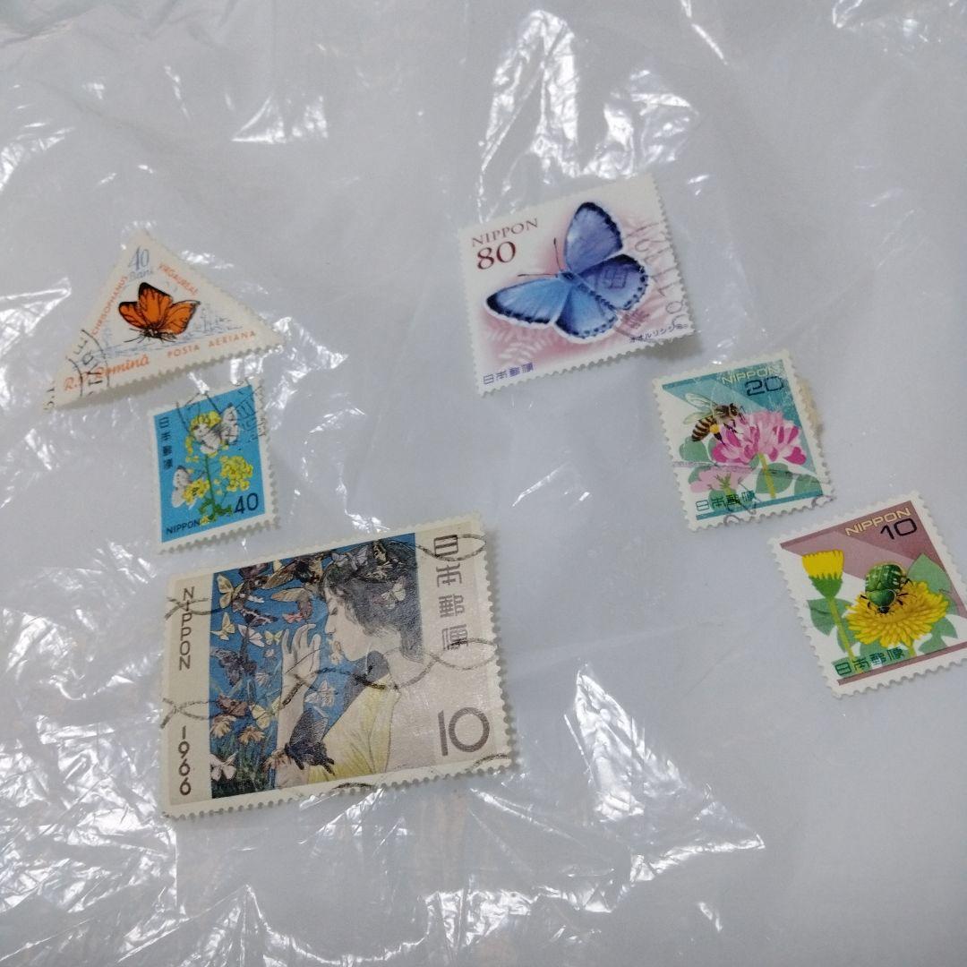 蝶の切手 文庫 カラー版 昭和 レア モルフォ ブルバタフライ オオムラサキ