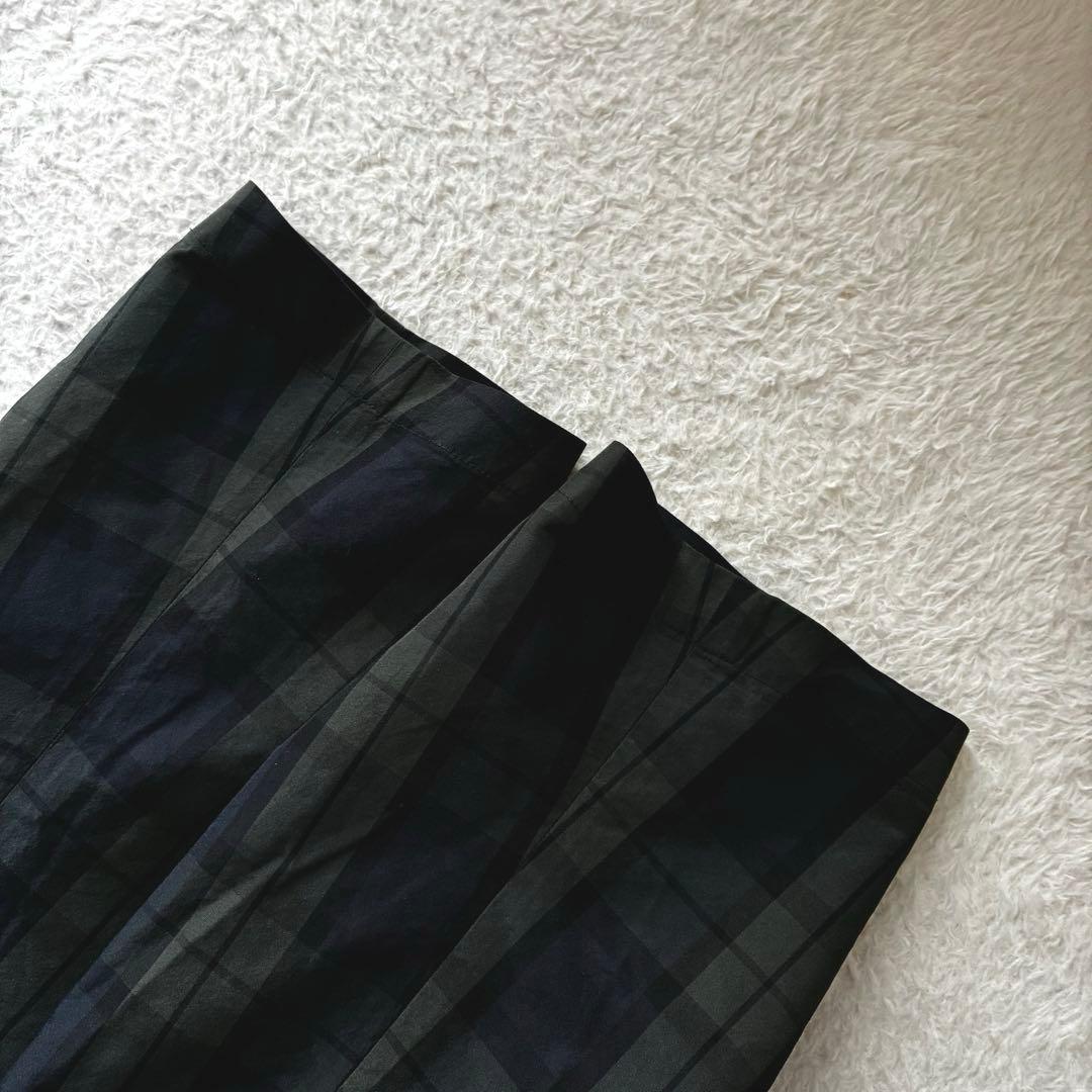 美品 ダントン レイビームス別注 ナイロンステンカラーコート ブラックウォッチ