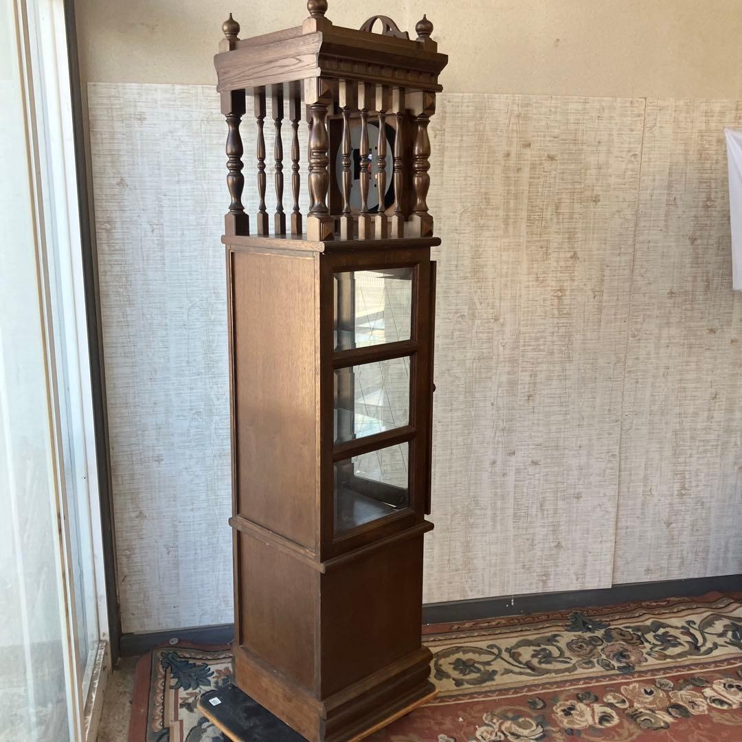 昭和レトロ シチズン クリストロン ホールクロック 柱時計 飾り棚ショーケース