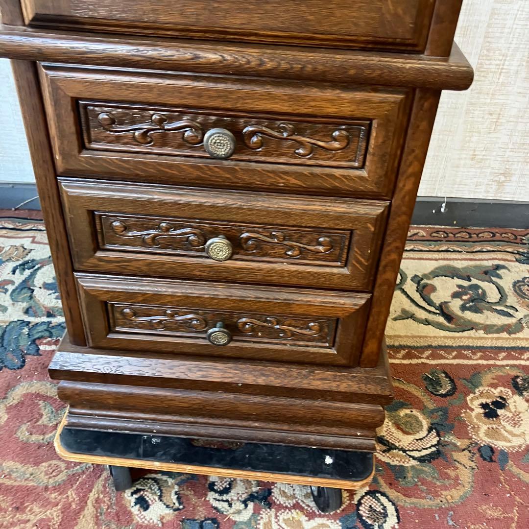 昭和レトロ シチズン クリストロン ホールクロック 柱時計 飾り棚ショーケース