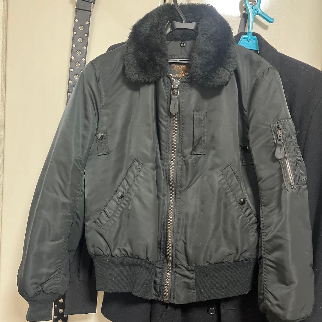 90s USA製 ALPHA B-15D フライトジャケット LS希少品✨️