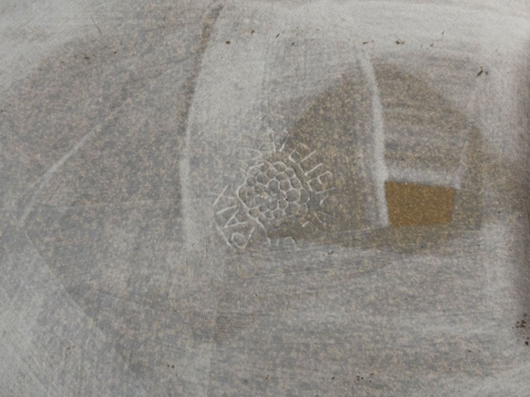 鹿児島睦　オーバル　プレート　皿　ハンドワーク