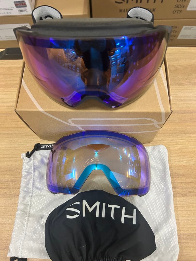 スキー・スノーボードアクセサリー SMITH I/O MAG Black cp Pro Phot Blue