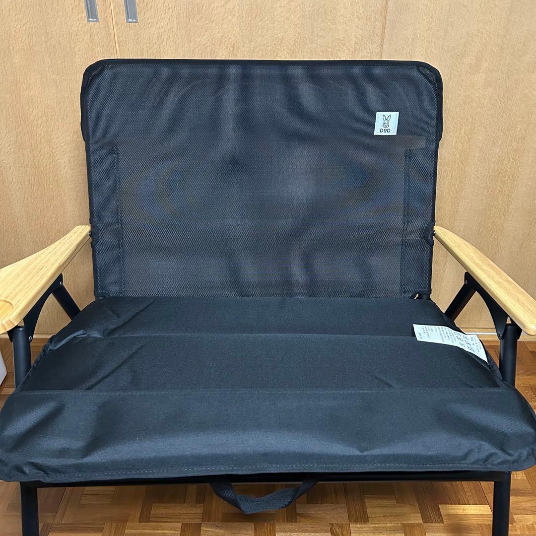 DOD オヤコチェア　ブラック 折りたたみチェア キャンプ　ベンチ