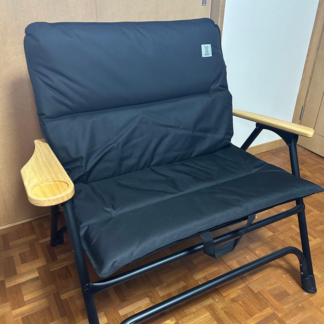 DOD オヤコチェア　ブラック 折りたたみチェア キャンプ　ベンチ