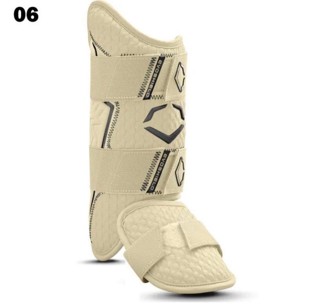 【美品✨】エボシールド　エルボーガード＆レッグガード　カラー:サンド　右打者用