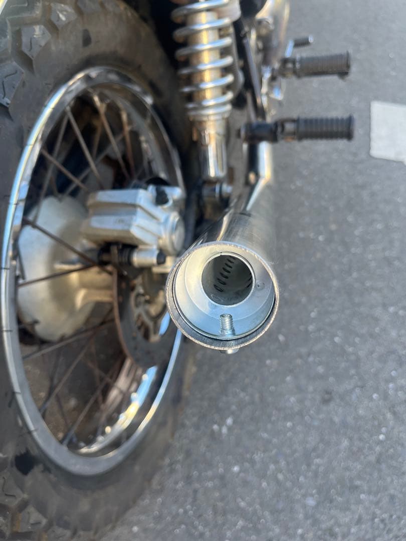 エストレヤ　リアアップマフラー　ステンレス製　チョッパー最終値下げ。