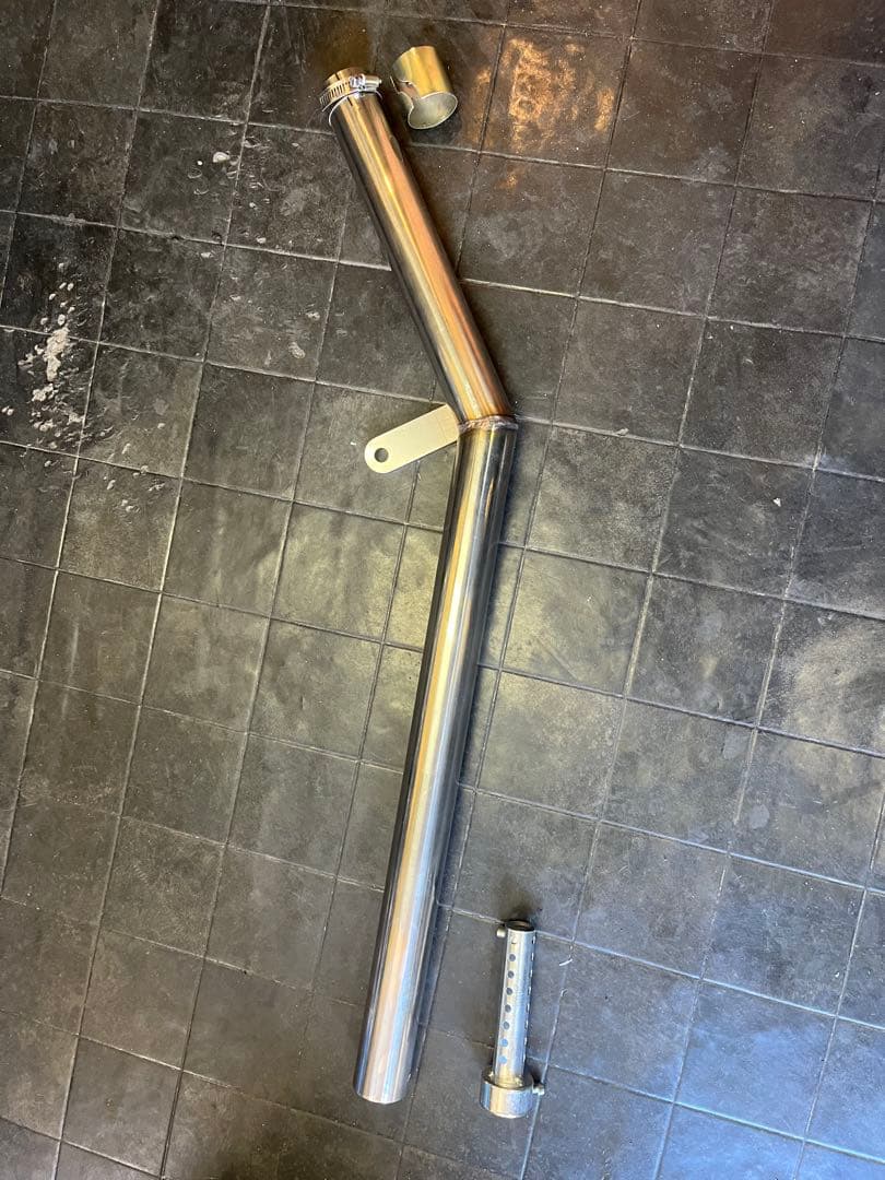 エストレヤ　リアアップマフラー　ステンレス製　チョッパー最終値下げ。