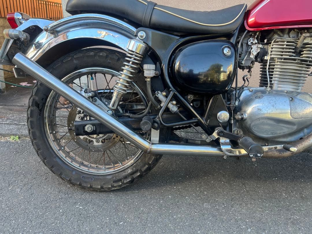 エストレヤ　リアアップマフラー　ステンレス製　チョッパー最終値下げ。