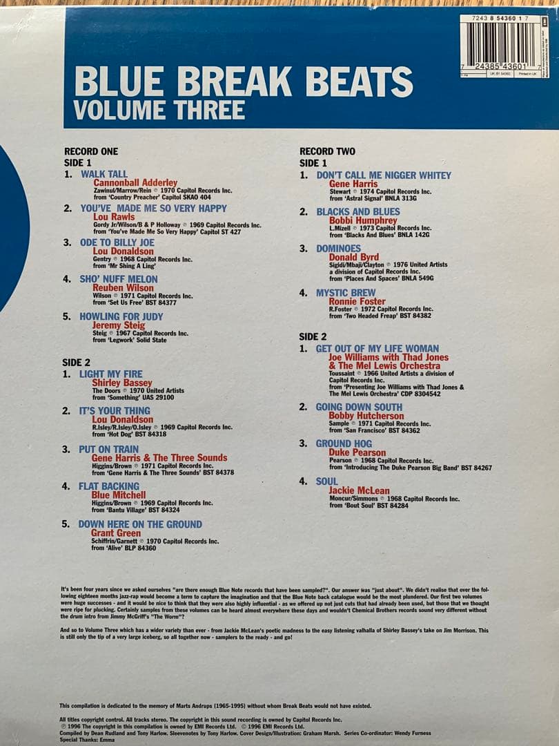 blue break beats 2LP×4枚セット サンプリングソース ネタ