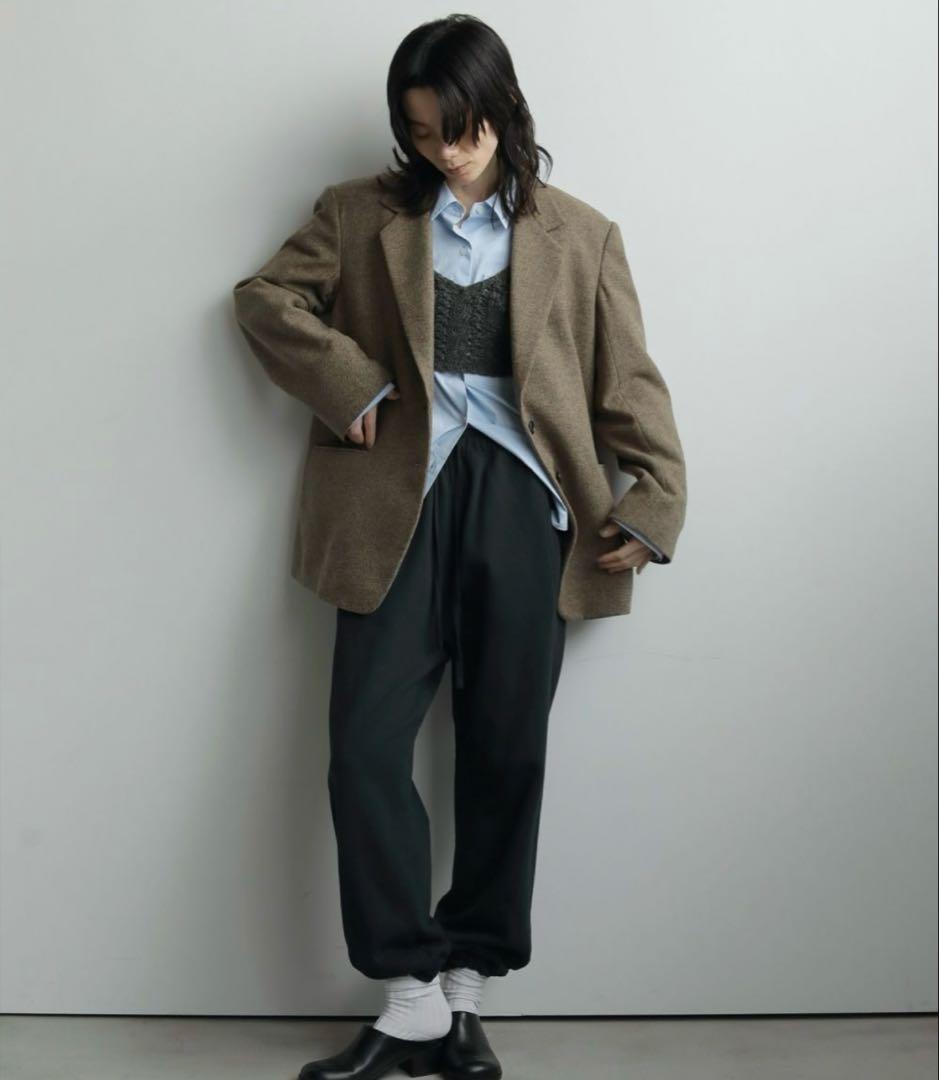 【新品タグ付き】Anuke Herringbone Wool Jacket