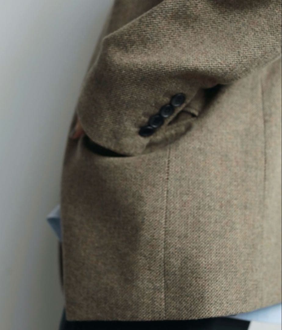 【新品タグ付き】Anuke Herringbone Wool Jacket