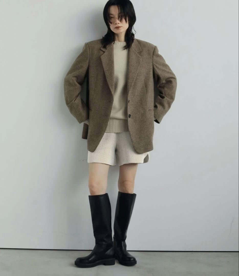 【新品タグ付き】Anuke Herringbone Wool Jacket