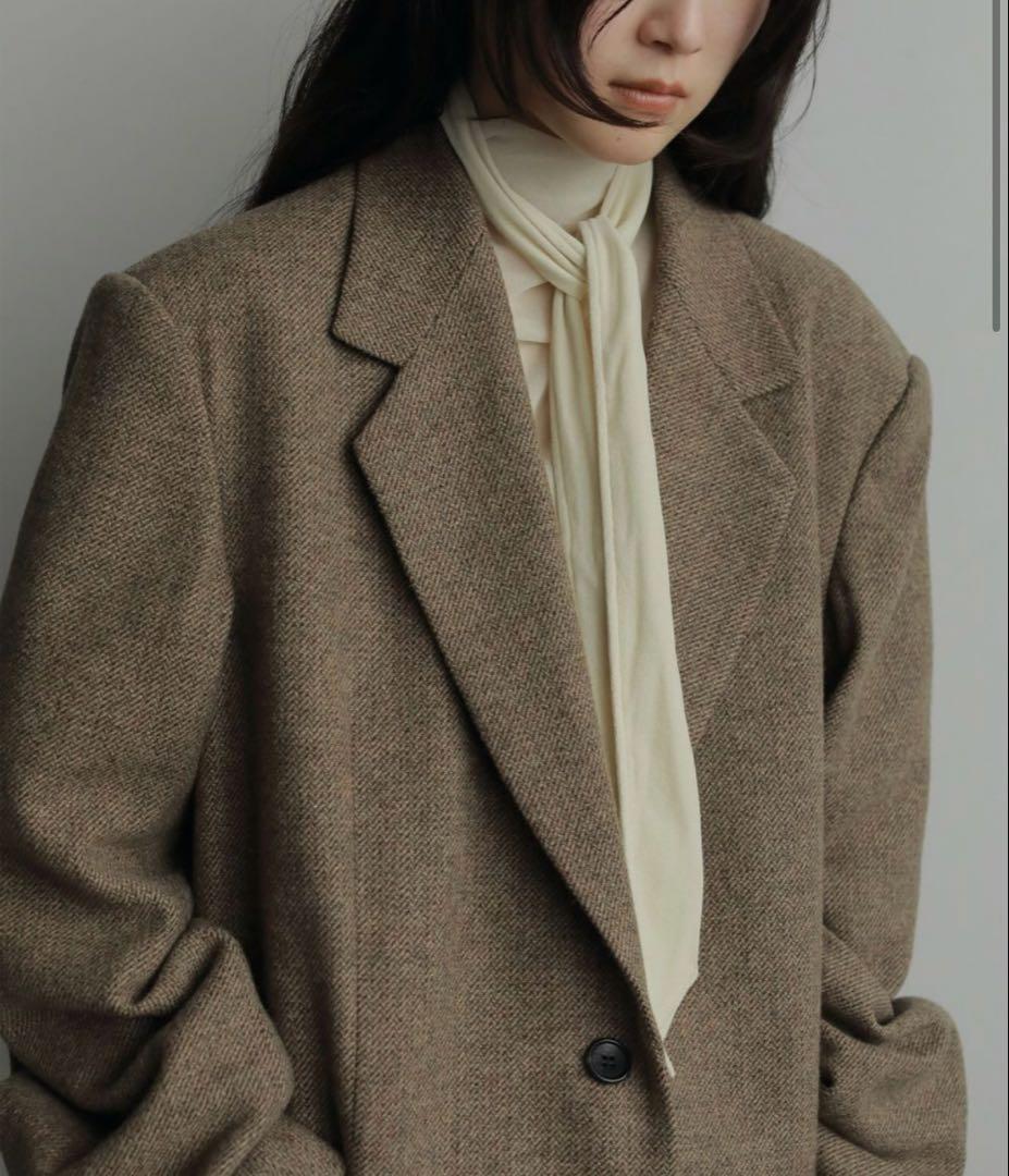 【新品タグ付き】Anuke Herringbone Wool Jacket