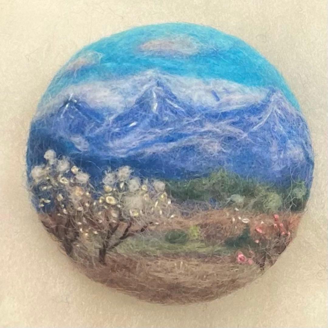 aqua 羊毛フェルトブローチ7点