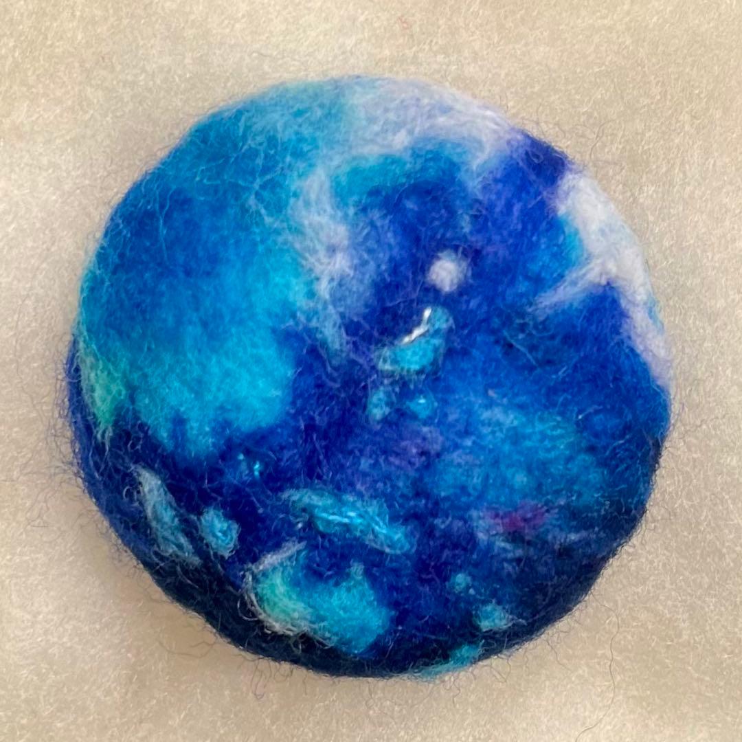 aqua 羊毛フェルトブローチ7点