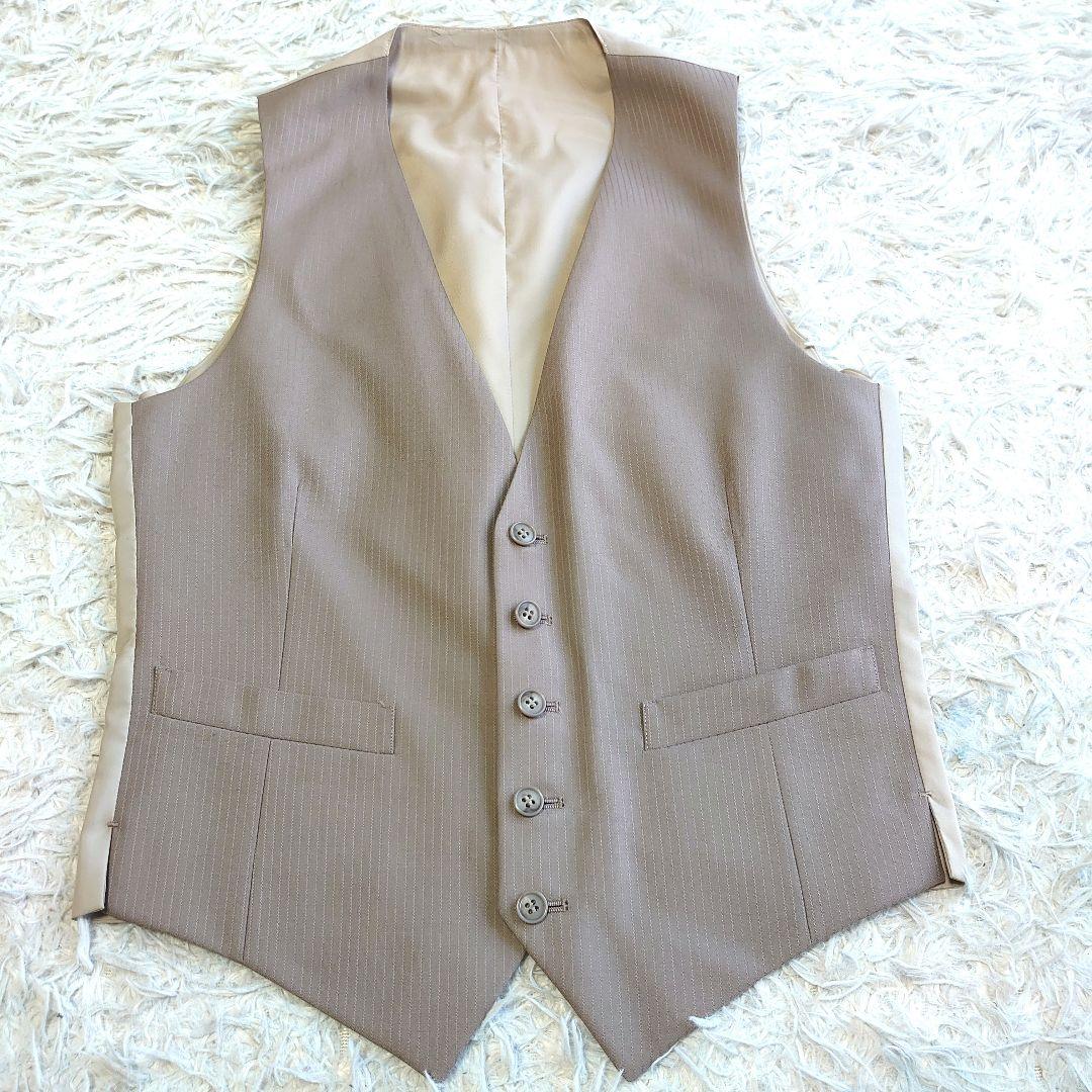 【未使用級】ダーバン 3ピース スーツ セットアップ ストライプ