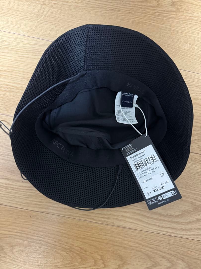 アークテリクス　シンソロバケットハット　ブラックX L