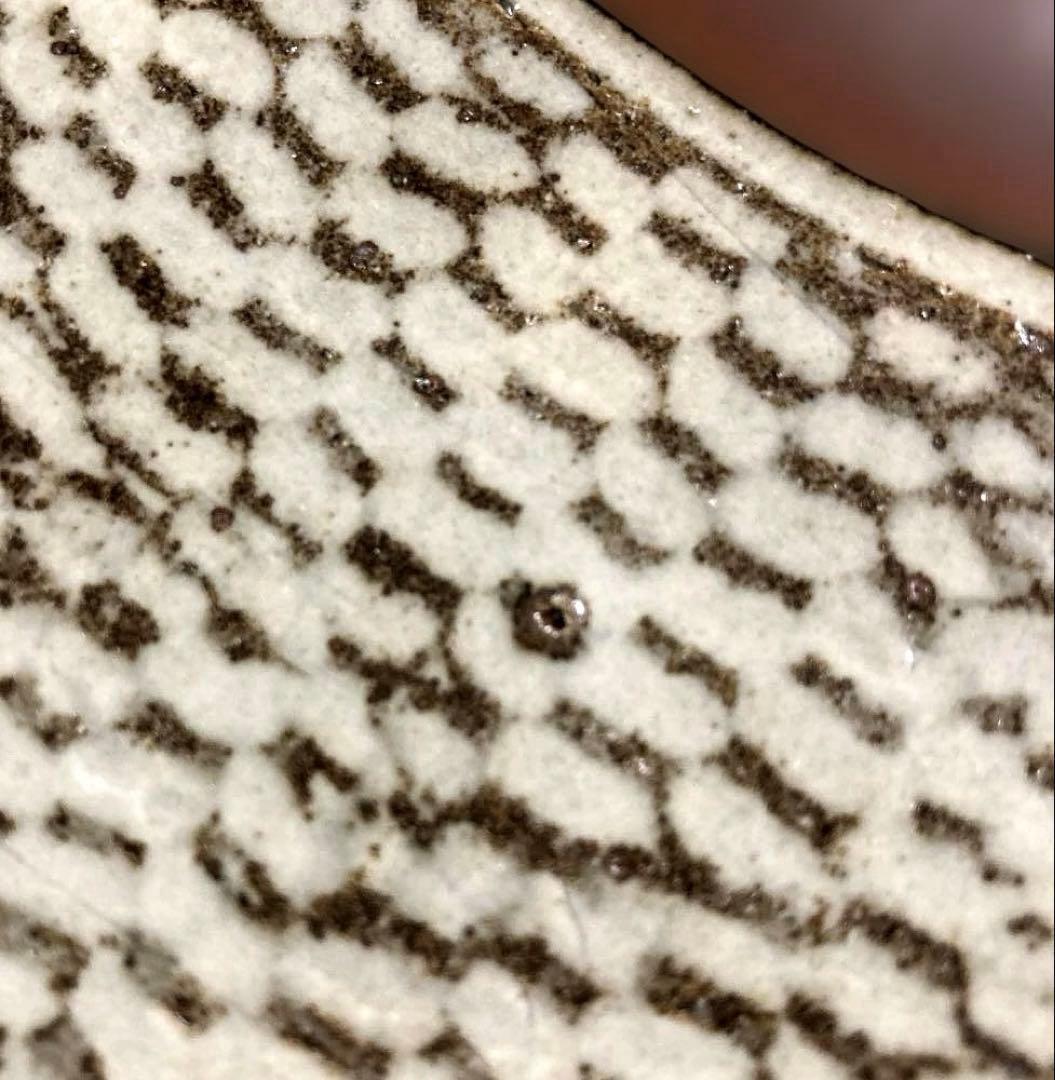 人間国宝　島岡達三　象嵌皿　大皿　36cm