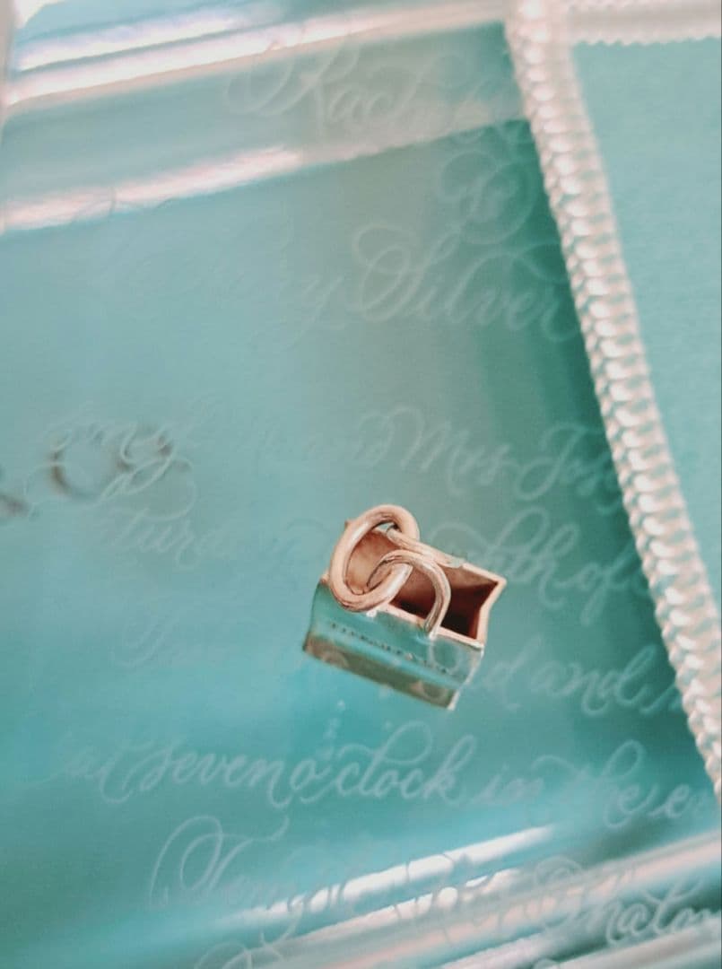 ティファニー ショッピングバッグ シルバー チャーム