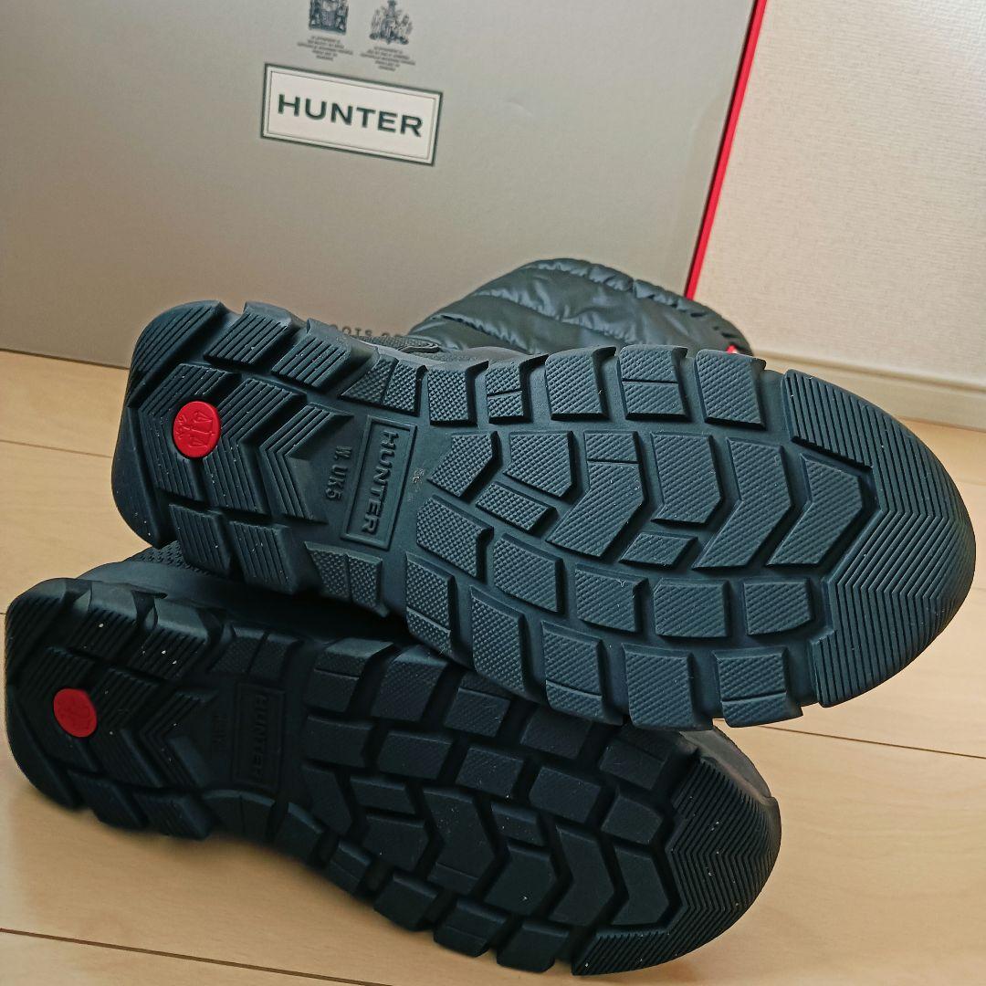 HUNTER (ハンター)ブラックダウンスタイルブーツ　23.5 センチ　箱付き