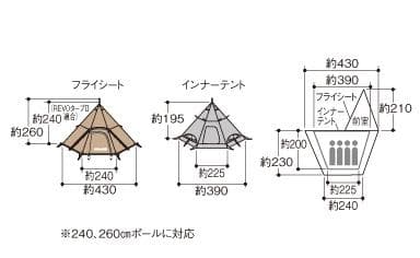 ユニフレーム REVOルーム4プラスⅡTAN テント