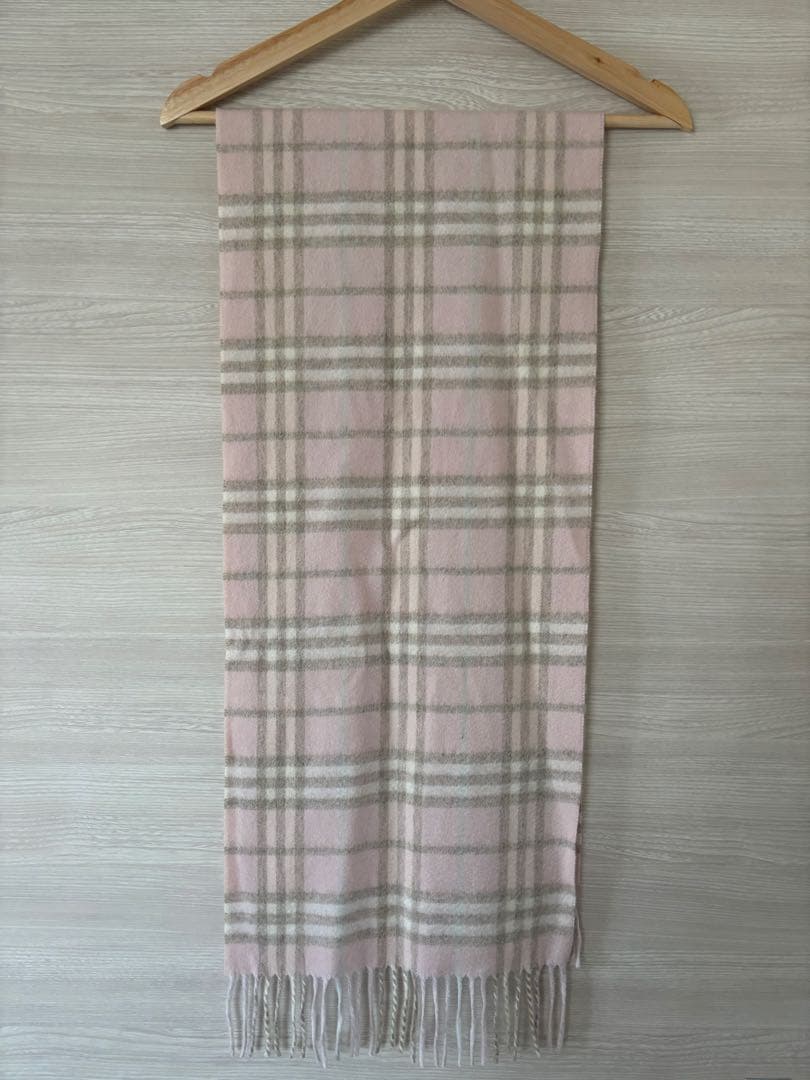 【美品】BURBERRY バーバリー マフラー　100%カシミヤ