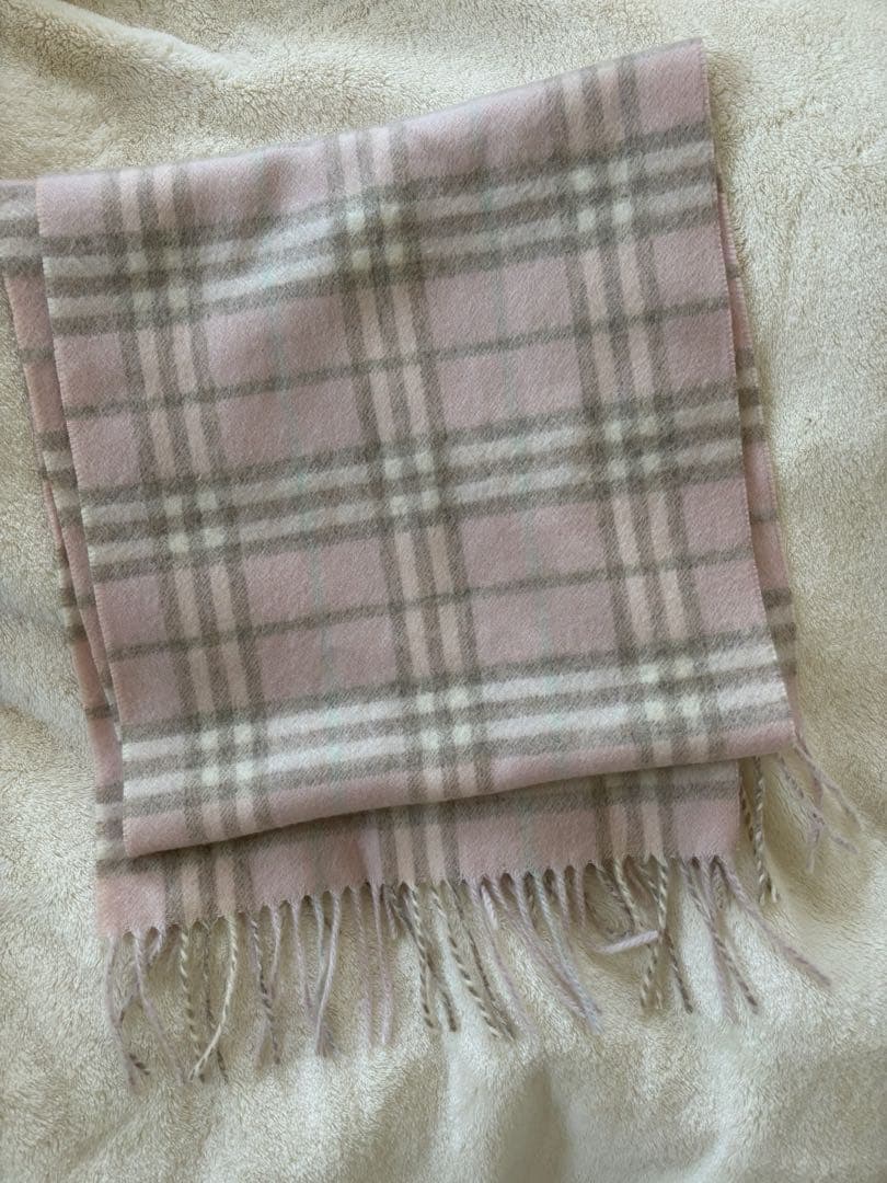 【美品】BURBERRY バーバリー マフラー　100%カシミヤ