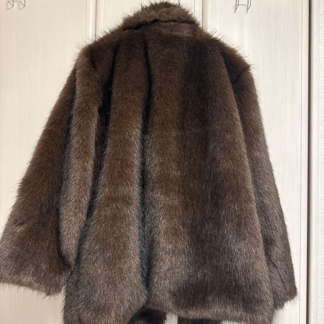 ブラウンファーコート Sサイズ　GIENGE