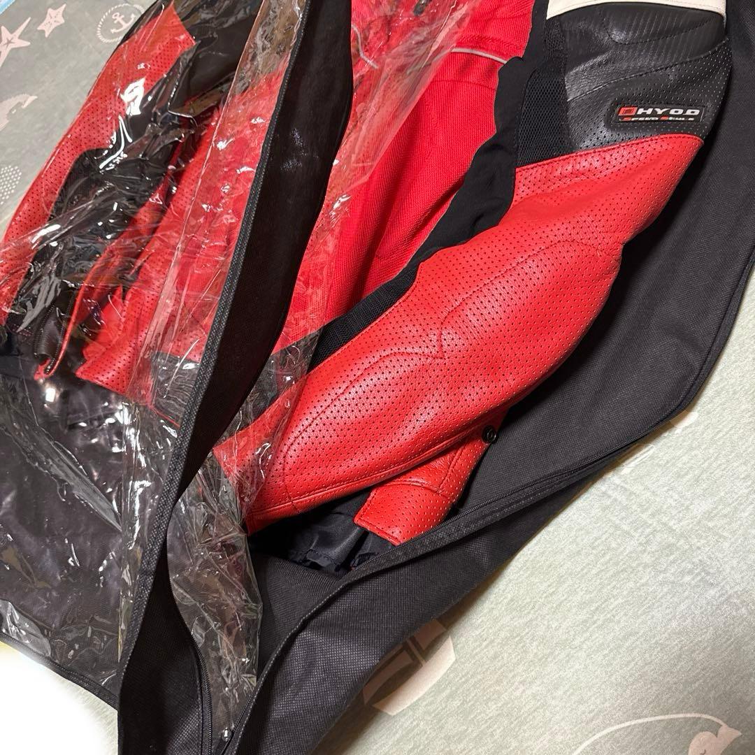 HYOD レザージャケット LLサイズ 赤／黒／白