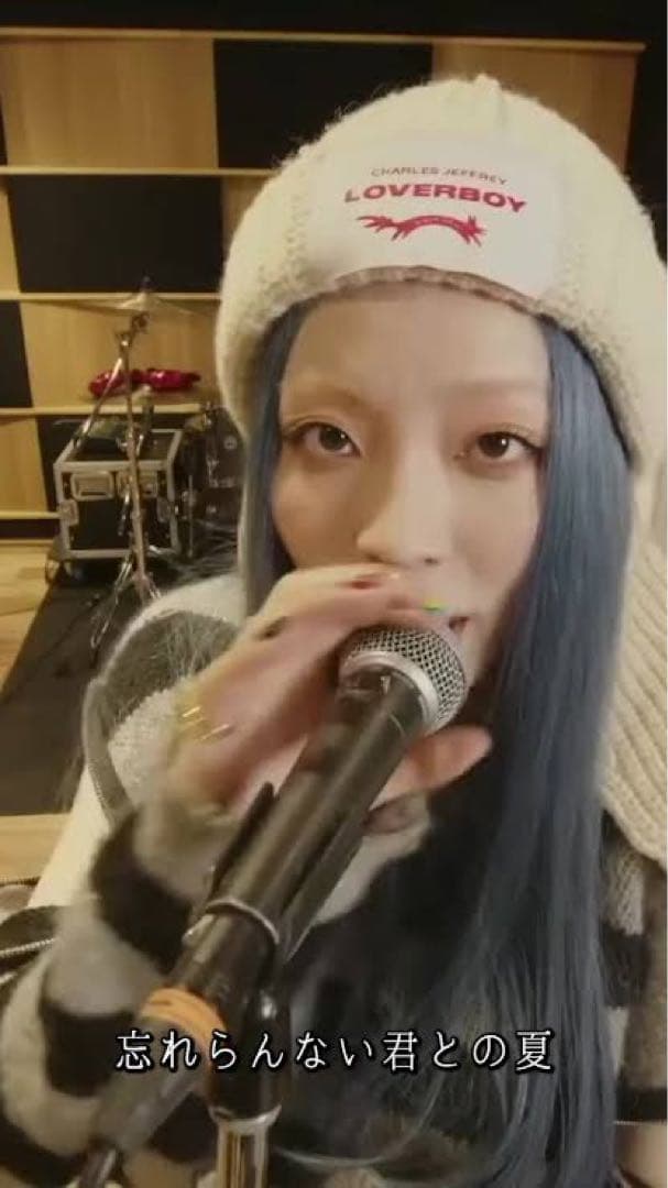 LOVERBOY ウサギ耳 ニット帽 ホワイト