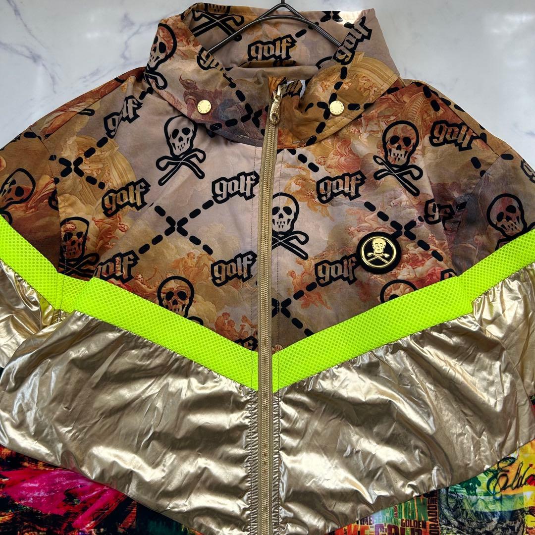 入手困難 希少XL相当 マークアンドロナ 2023年モデル 総柄 ブルゾン