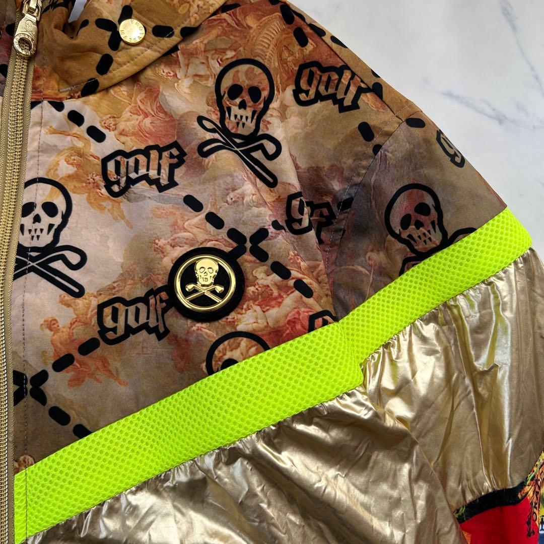 入手困難 希少XL相当 マークアンドロナ 2023年モデル 総柄 ブルゾン