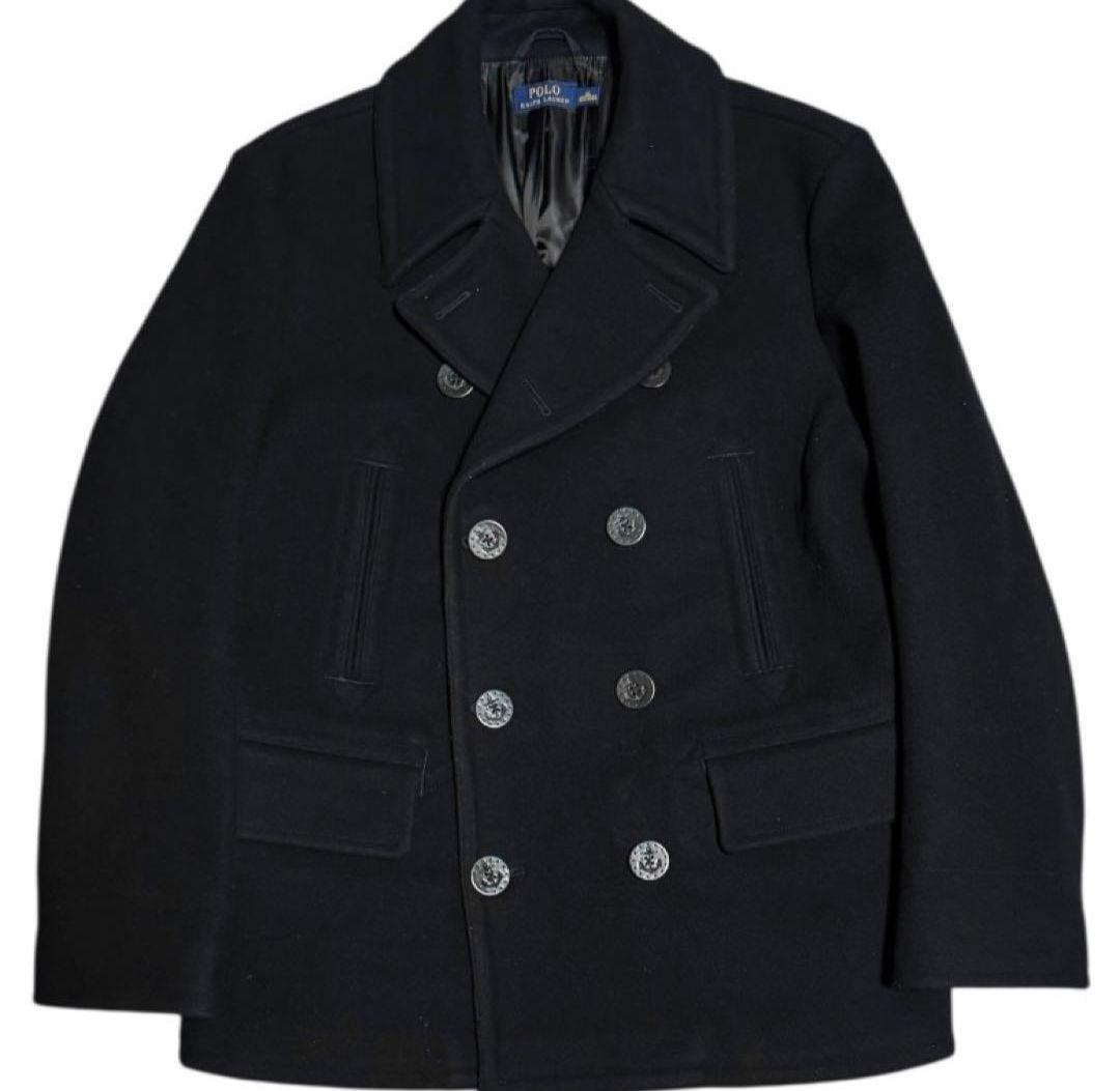 POLO RALPH LAUREN ウール ピーコート ブラック XL