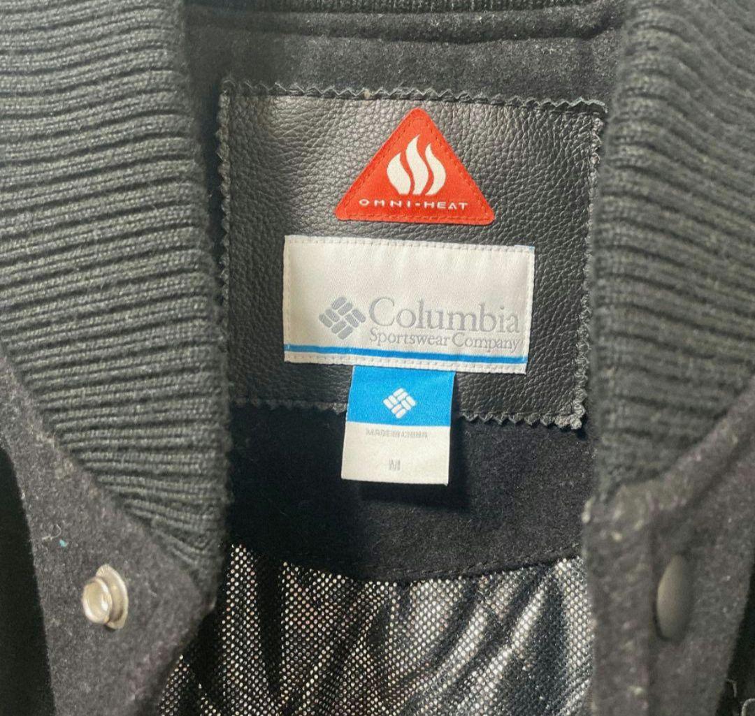 Colunbia コロンビア スタジャン レザー 牛革 黒 レア 希少