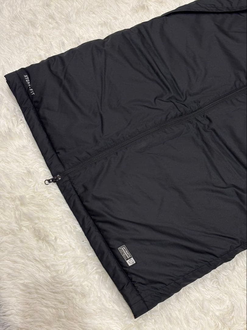 NIKE 中綿ベンチコート フード着脱可　ダブルジップ　XLサイズ　ブラック