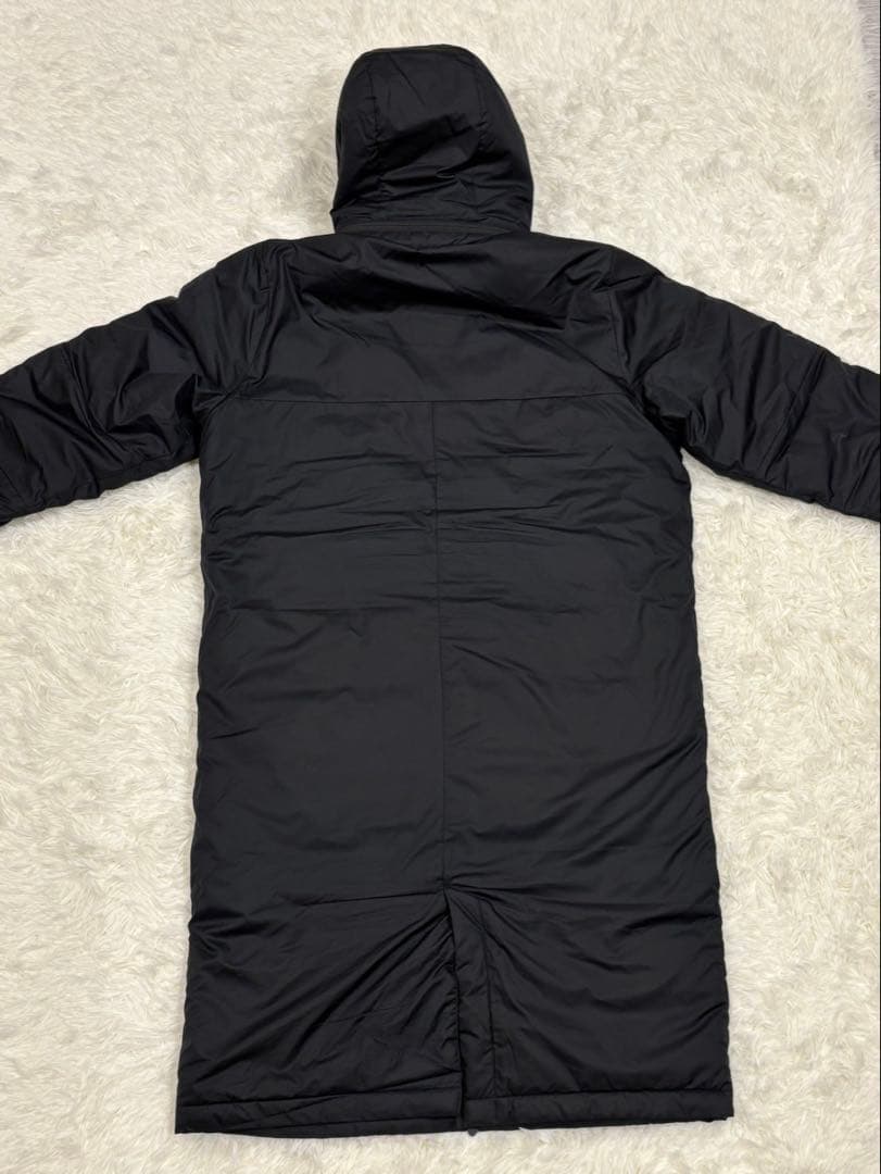 NIKE 中綿ベンチコート フード着脱可　ダブルジップ　XLサイズ　ブラック