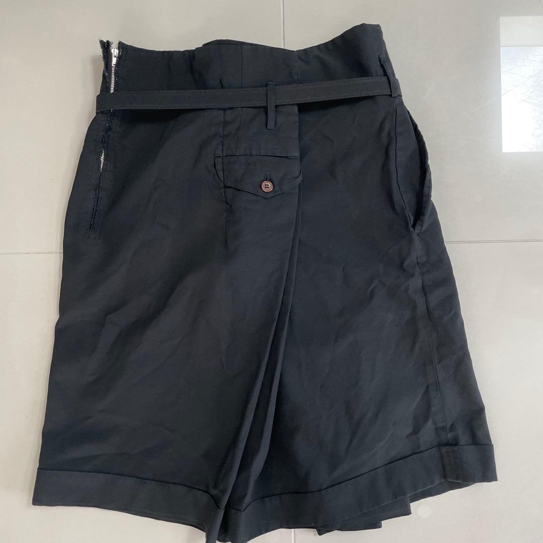 COMMEdes GARÇONS 縮絨キュロットスカート